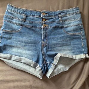 Refuge Woman's Size12 Denim Blue distressed S